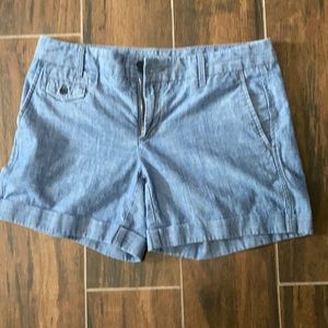 Chambray blue shorts